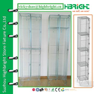 wire locker,wire mesh locker,steel wire storage clothes locker